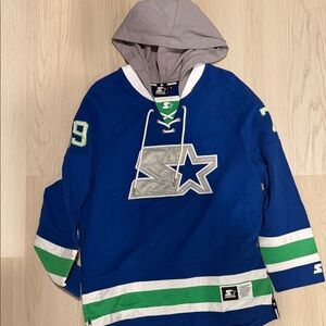 STARTER Blue and Green Men/Women’s hoodie/Jersey